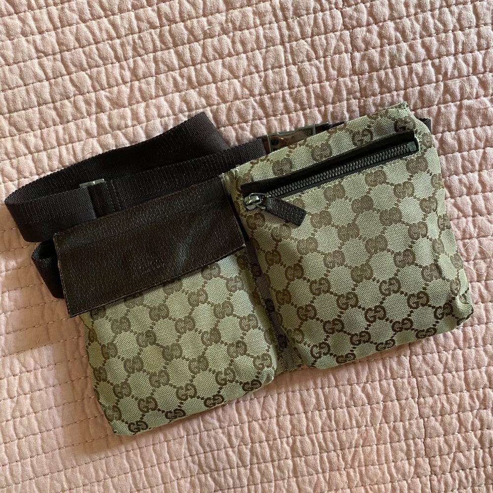 Vintage Gucci Monogram Belt Bag